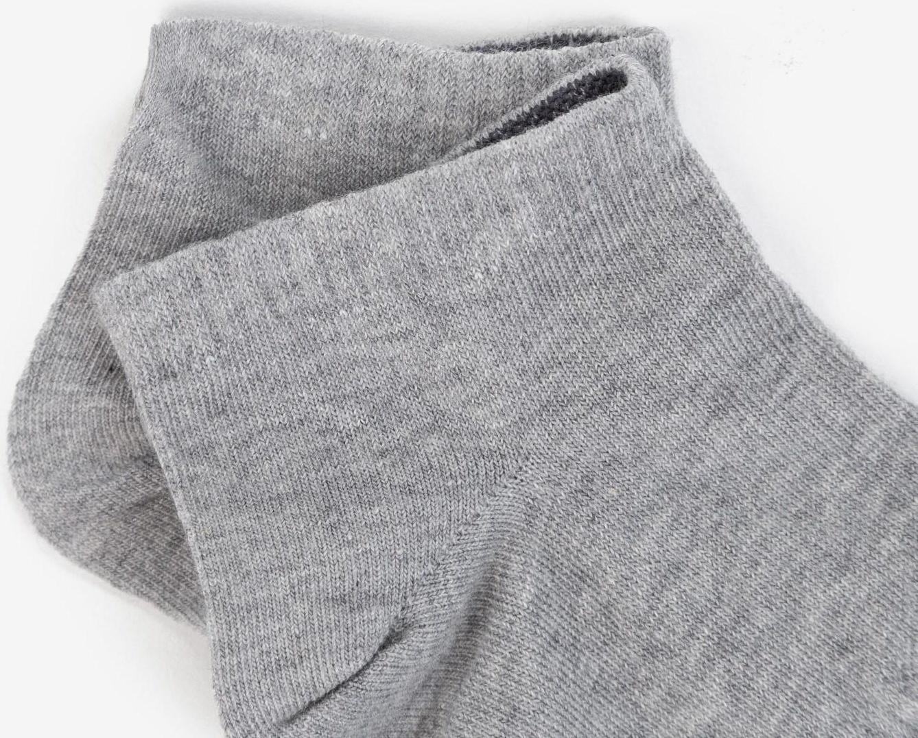 Набор мужских носков 3 пары, цвет белый, чёрный, серый меланж, размер 27-29