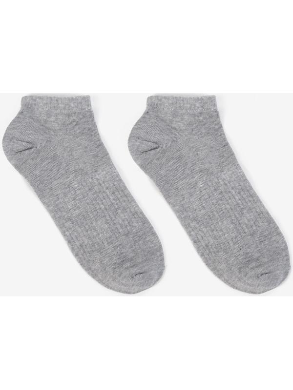 Набор мужских носков 3 пары, цвет белый, чёрный, серый меланж, размер 27-29