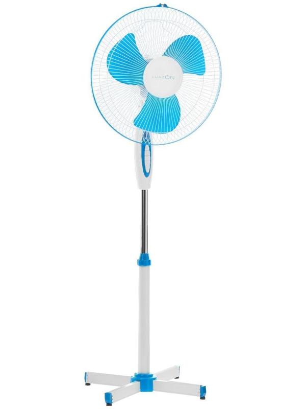 Вентилятор Luazon LOF-01, напольный, 40 - 45 Вт, 3 режима, бело-синий