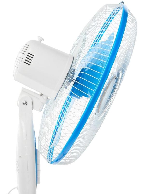 Вентилятор Luazon LOF-01, напольный, 40 - 45 Вт, 3 режима, бело-синий