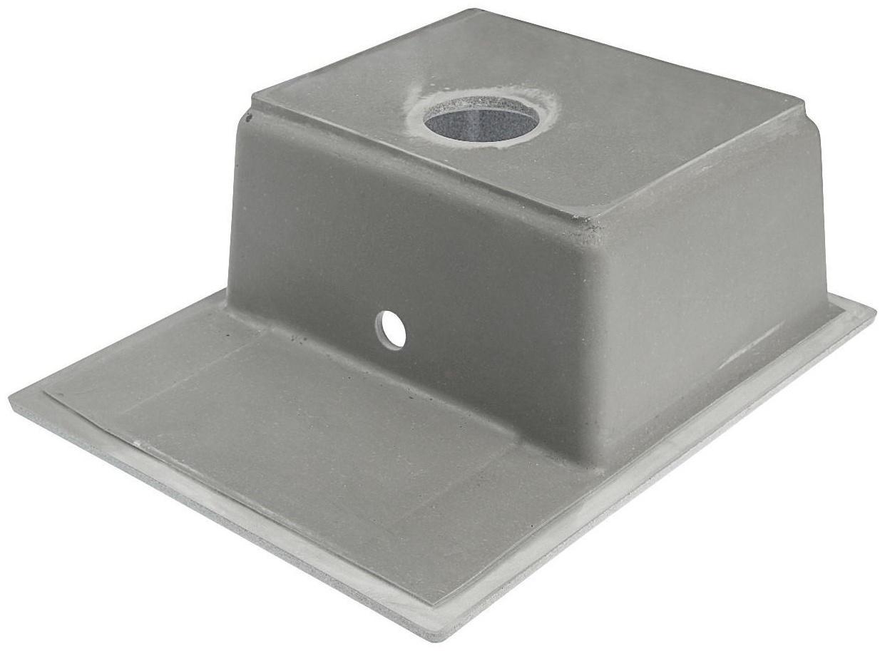 Мойка кухонная из камня MARRBAXX Анастасия Z150Q8, 575х470, глянцевая, темно-серая