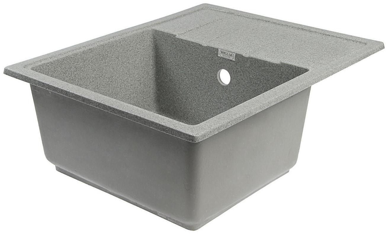 Мойка кухонная из камня MARRBAXX Анастасия Z150Q8, 575х470, глянцевая, темно-серая