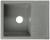 Мойка кухонная из камня MARRBAXX Анастасия Z150Q8, 575х470, глянцевая, темно-серая