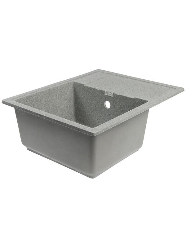 Мойка кухонная из камня MARRBAXX Анастасия Z150Q8, 575х470, глянцевая, темно-серая