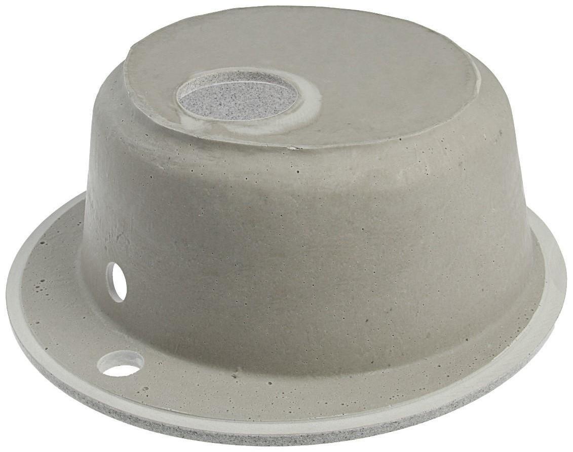 Мойка кухонная из камня MARRBAXX Виктори Z30Q10, d=475 мм, глянцевая, светло-серая