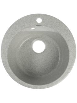 Мойка кухонная из камня MARRBAXX Виктори Z30Q10, d=475 мм, глянцевая, светло-серая