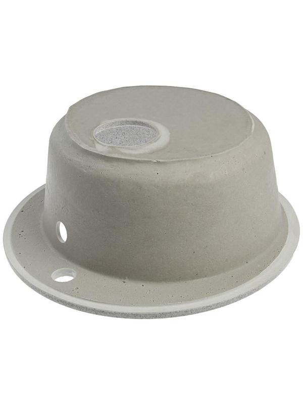 Мойка кухонная из камня MARRBAXX Виктори Z30Q10, d=475 мм, глянцевая, светло-серая