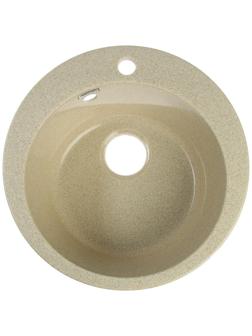 Мойка кухонная из камня MARRBAXX Виктори Z30Q2, d=475мм, бежевая