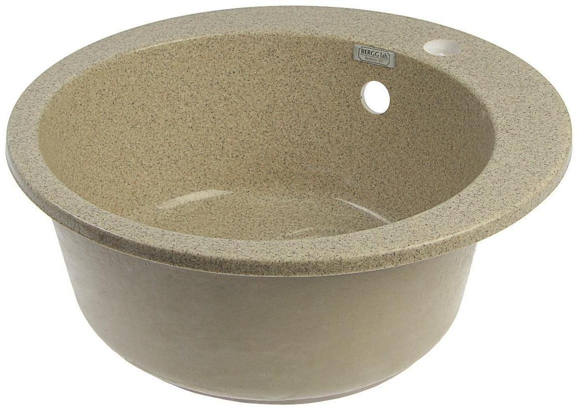 Мойка кухонная из камня MARRBAXX Виктори Z30Q5, d=475мм, песочная