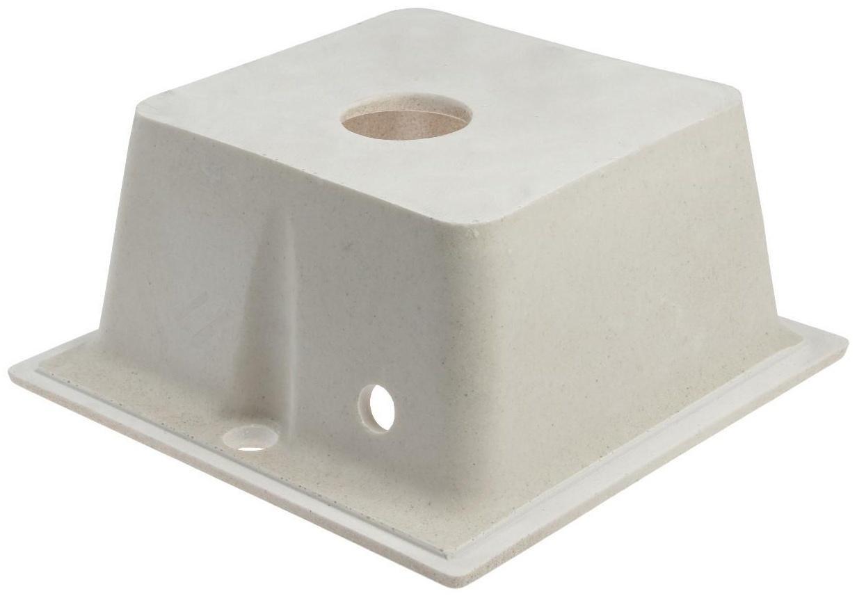 Мойка кухонная из камня GRANMILL 18, 420х420х200 мм, песочная
