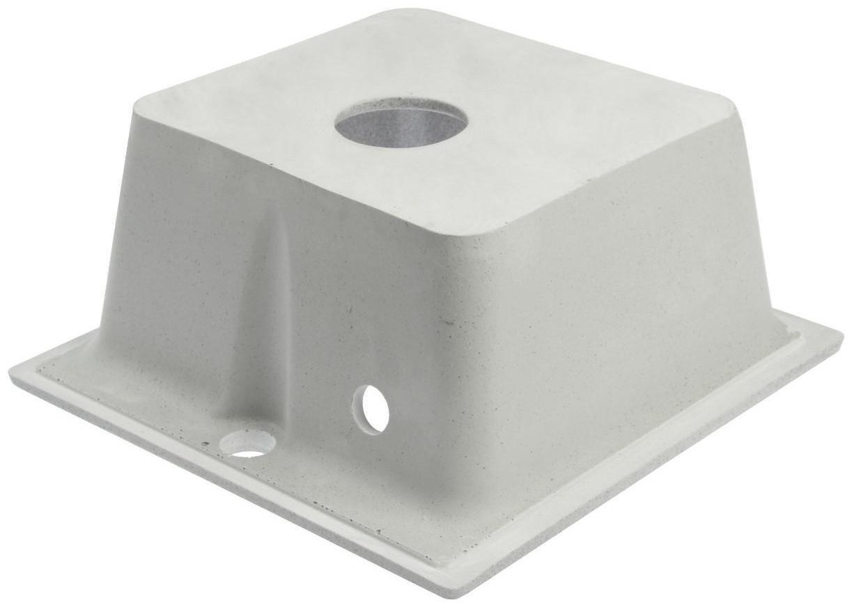 Мойка кухонная из камня GRANMILL 18, 420х420х200 мм, темно-серая