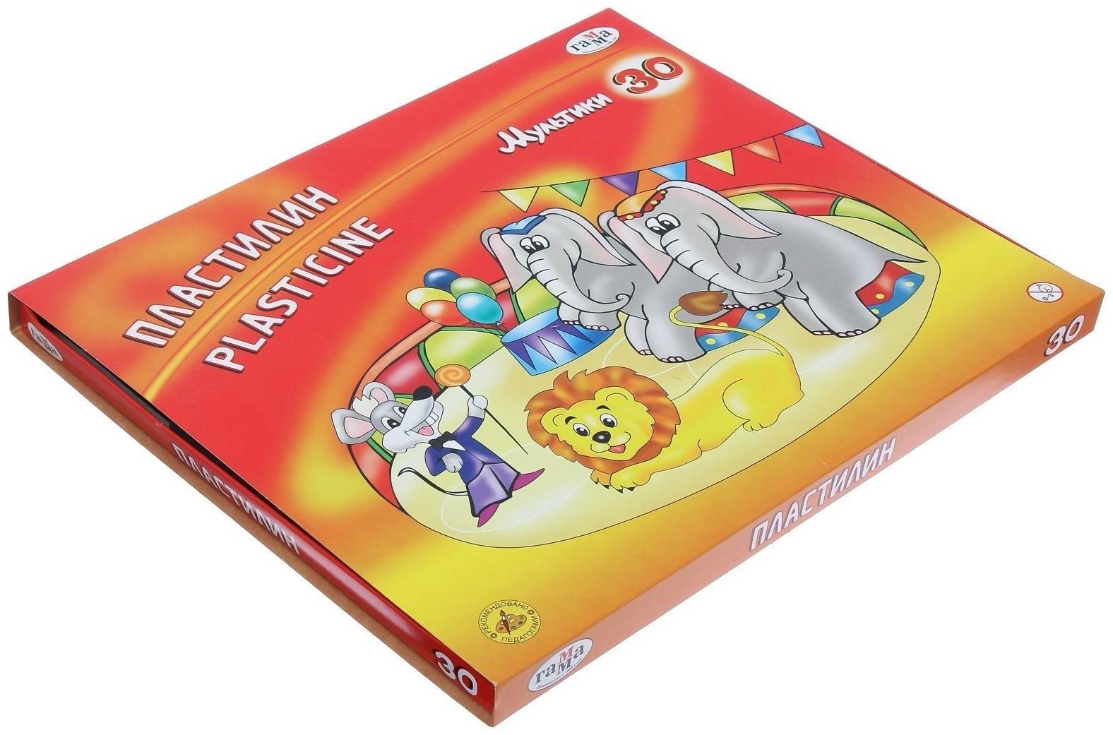 Пластилин 30 цветов 600 г, 