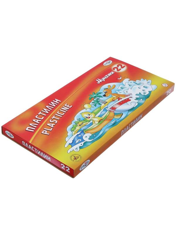 Пластилин 22 цвета 440 г, 
