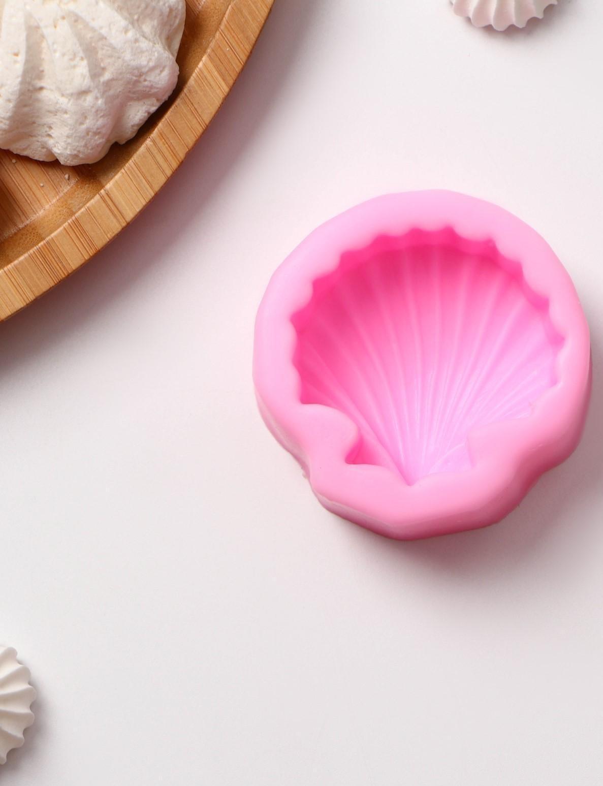 Молд «Ракушка», 6×6×2,5 см, цвет МИКС