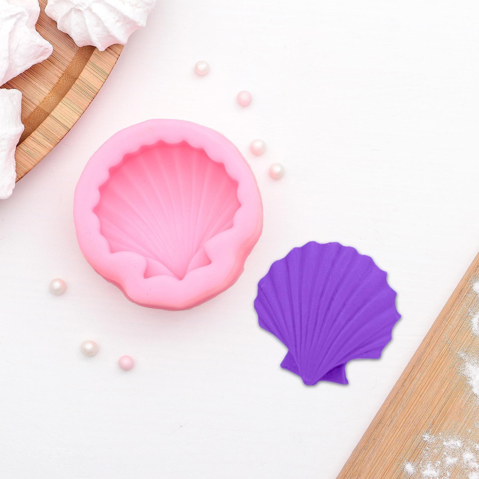 Молд «Ракушка», 6×6×2,5 см, цвет МИКС