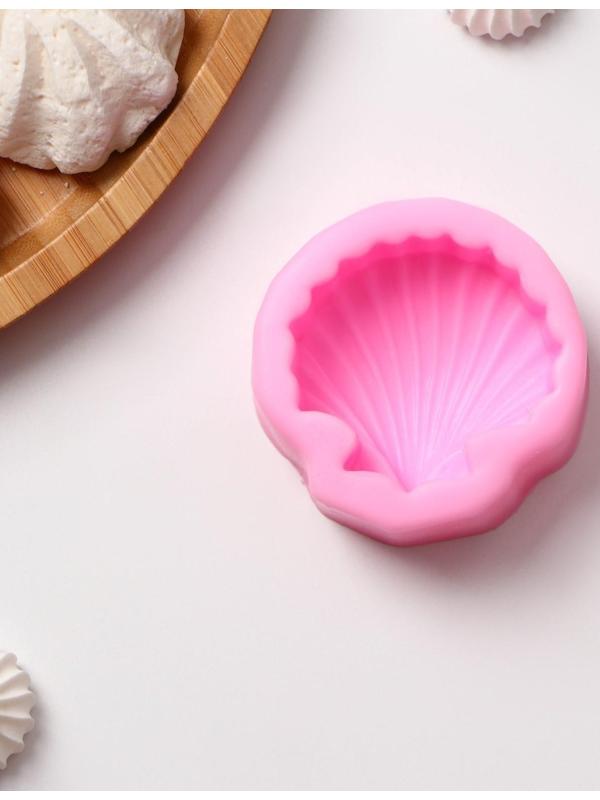 Молд «Ракушка», 6×6×2,5 см, цвет МИКС