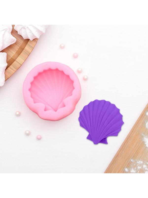 Молд «Ракушка», 6×6×2,5 см, цвет МИКС