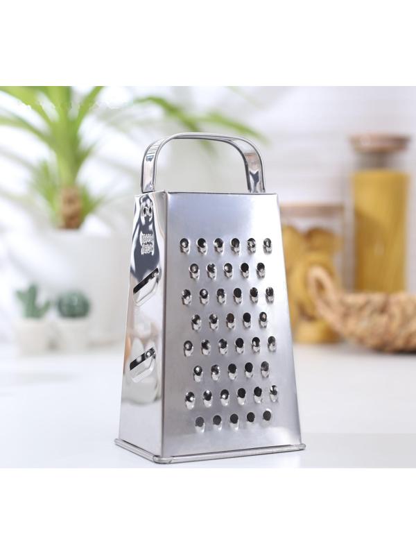 Тёрка «Сталь», 4 грани, из нержавеющей стали, 9×12×21 см