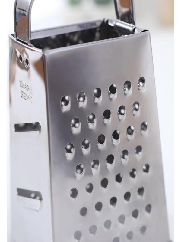 Тёрка «Сталь», 4 грани, из нержавеющей стали, 9×12×21 см