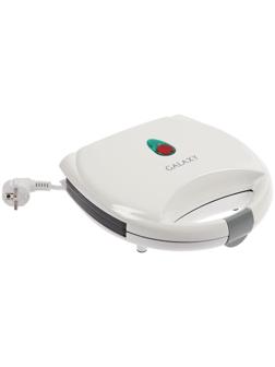 Электровафельница Galaxy GL 2952, 850 Вт, орешки, антипригарное покрытие, белая