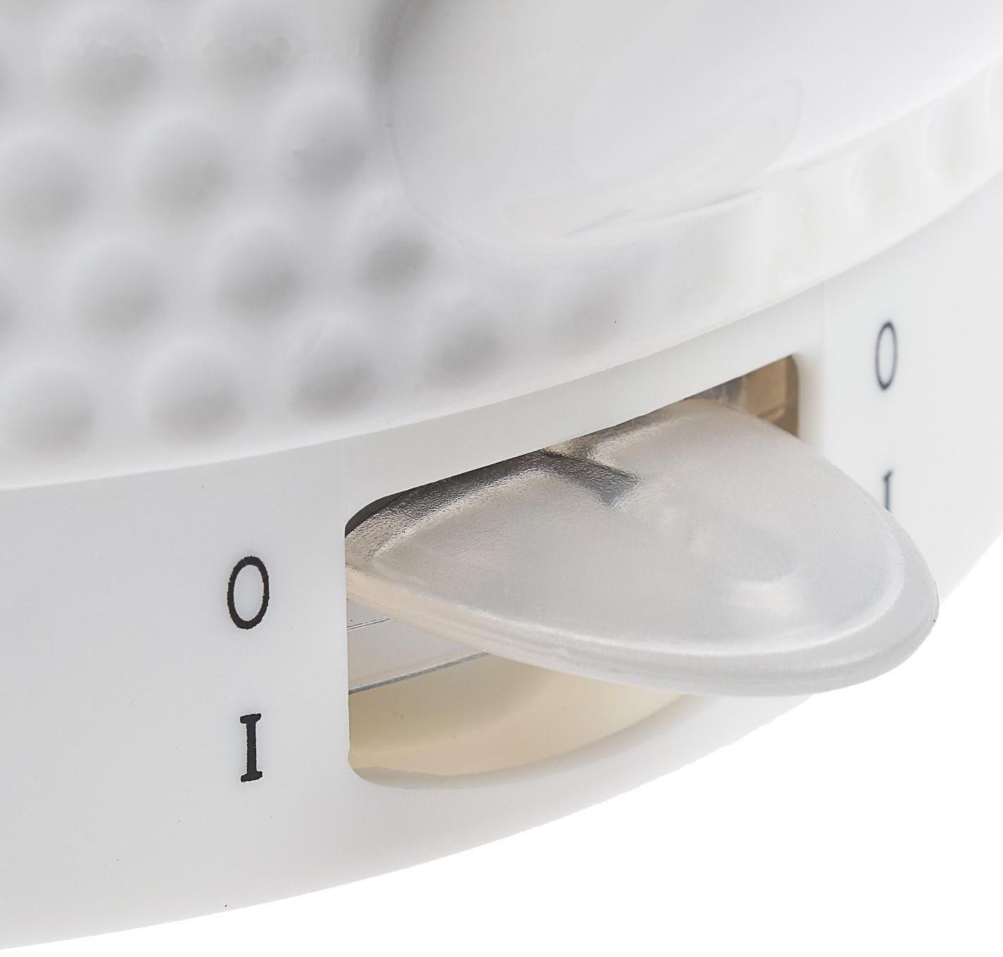 Чайник электрический Galaxy GL 0507, керамика, 1.8 л, 1400 Вт, автоотключение, белый