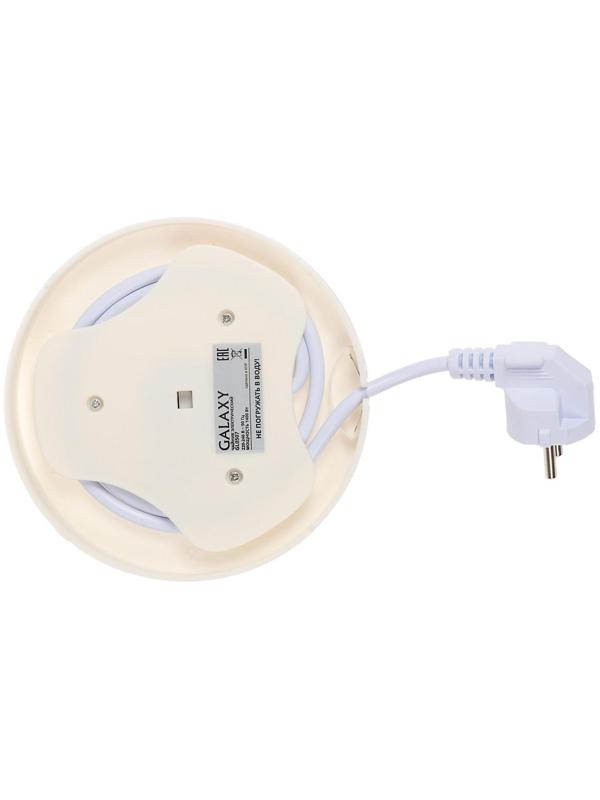 Чайник электрический Galaxy GL 0507, керамика, 1.8 л, 1400 Вт, автоотключение, белый