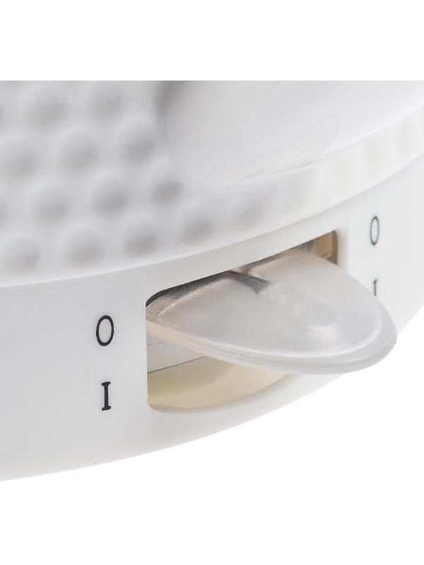 Чайник электрический Galaxy GL 0507, керамика, 1.8 л, 1400 Вт, автоотключение, белый