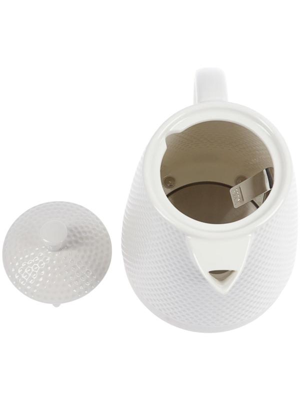 Чайник электрический Galaxy GL 0507, керамика, 1.8 л, 1400 Вт, автоотключение, белый