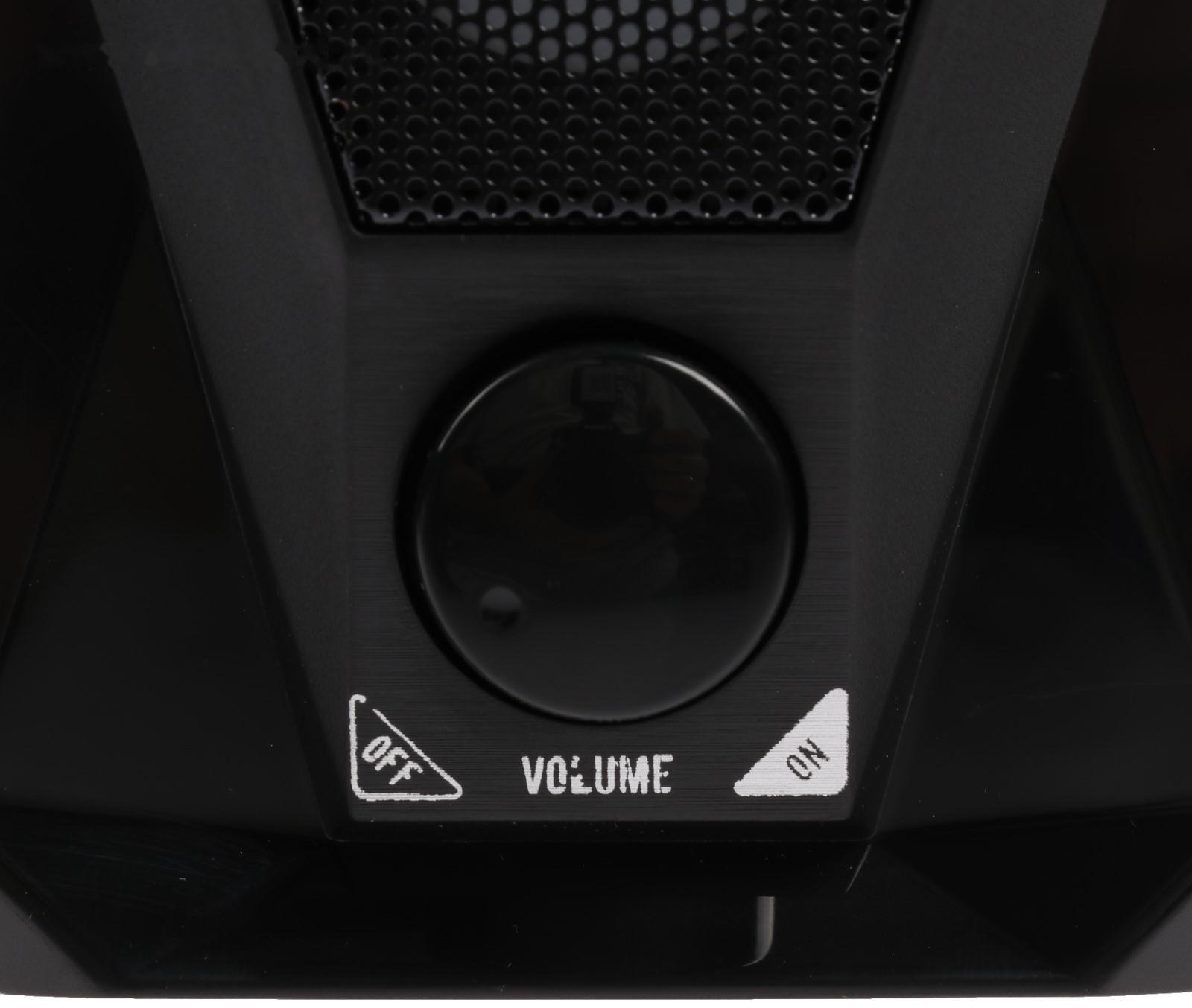 Компьютерные колонки 2.0 Qumo Blade AS001, 15 Вт, подсветка, черные