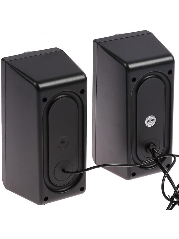 Компьютерные колонки 2.0 Qumo Blade AS001, 15 Вт, подсветка, черные