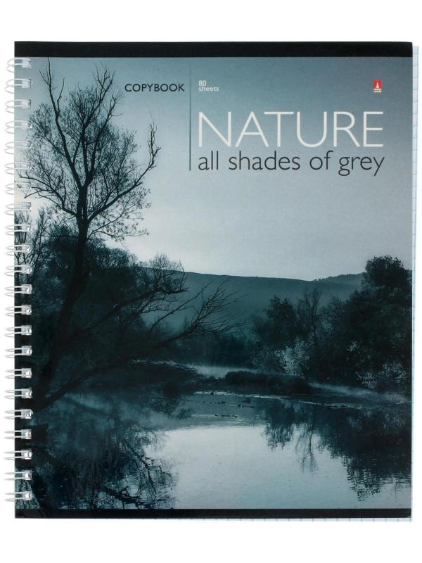 Тетрадь 80 листов в клетку на гребне 