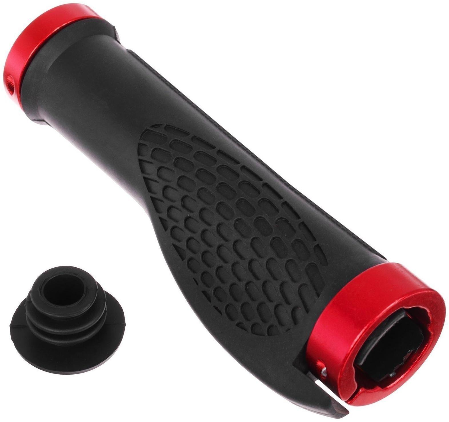 Грипсы 130 мм, Dream Bike, lock on 2 шт., посадочный диаметр 22,2 мм, цвет красный