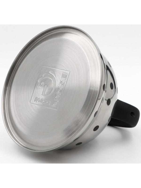 Чайник со свистком из нержавеющей стали Доляна «Горошек», 2,8 л, меняет цвет при нагреве