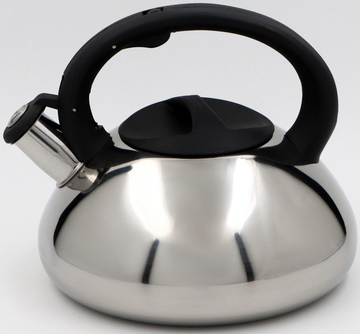 Чайник со свистком из нержавеющей стали Доляна «Блеск», 2,8 л