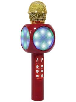 Микрофон для караоке LuazON LZZ-60, 1800 мАч, LED, красный