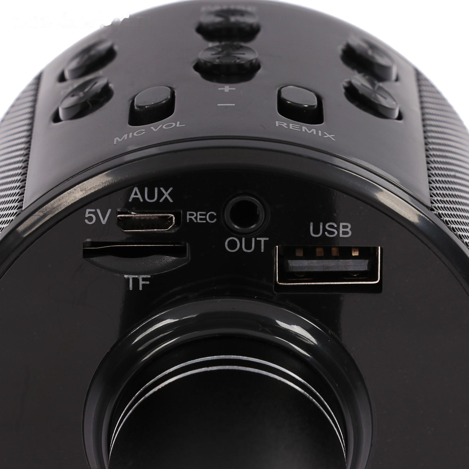 Микрофон для караоке LuazON LZZ-56, WS-858, 1800 мАч, чёрный