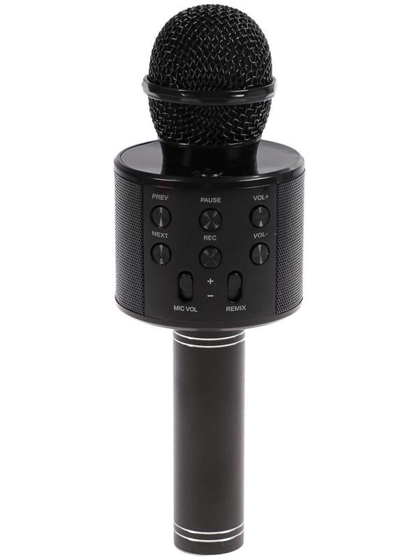 Микрофон для караоке LuazON LZZ-56, WS-858, 1800 мАч, чёрный