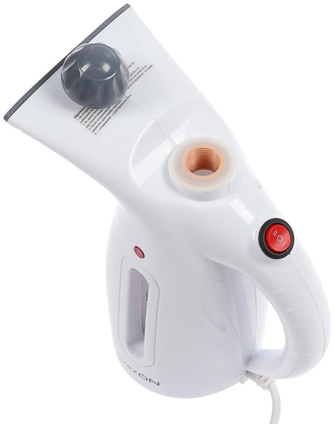 Отпариватель Luazon LO-13, ручной, 350 мл, 2 режима работы 400/800 Вт, 220 В, белый