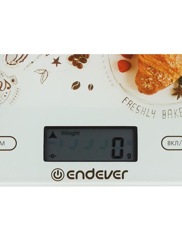 Весы кухонные Endever Chief-503, электронные, до 5 кг, белые