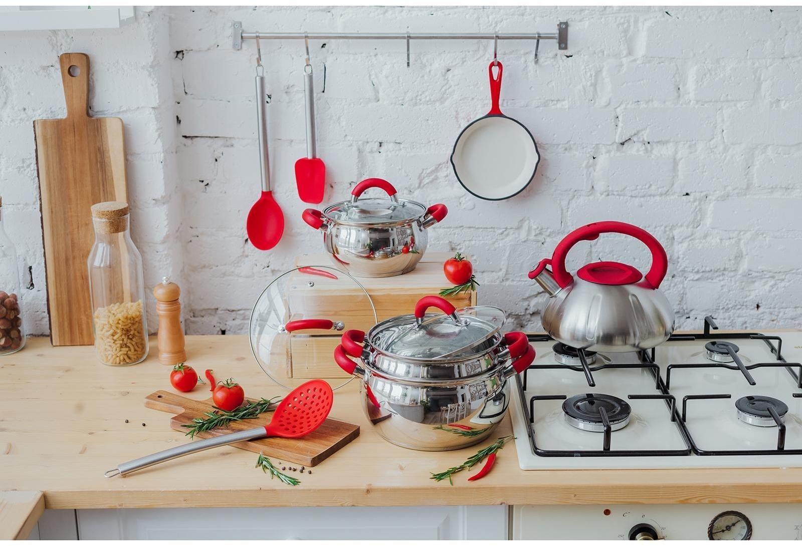 Кастрюля из нержавеющей стали Доляна «Гиперион», 3,5 л, d=20 см, стеклянная крышка