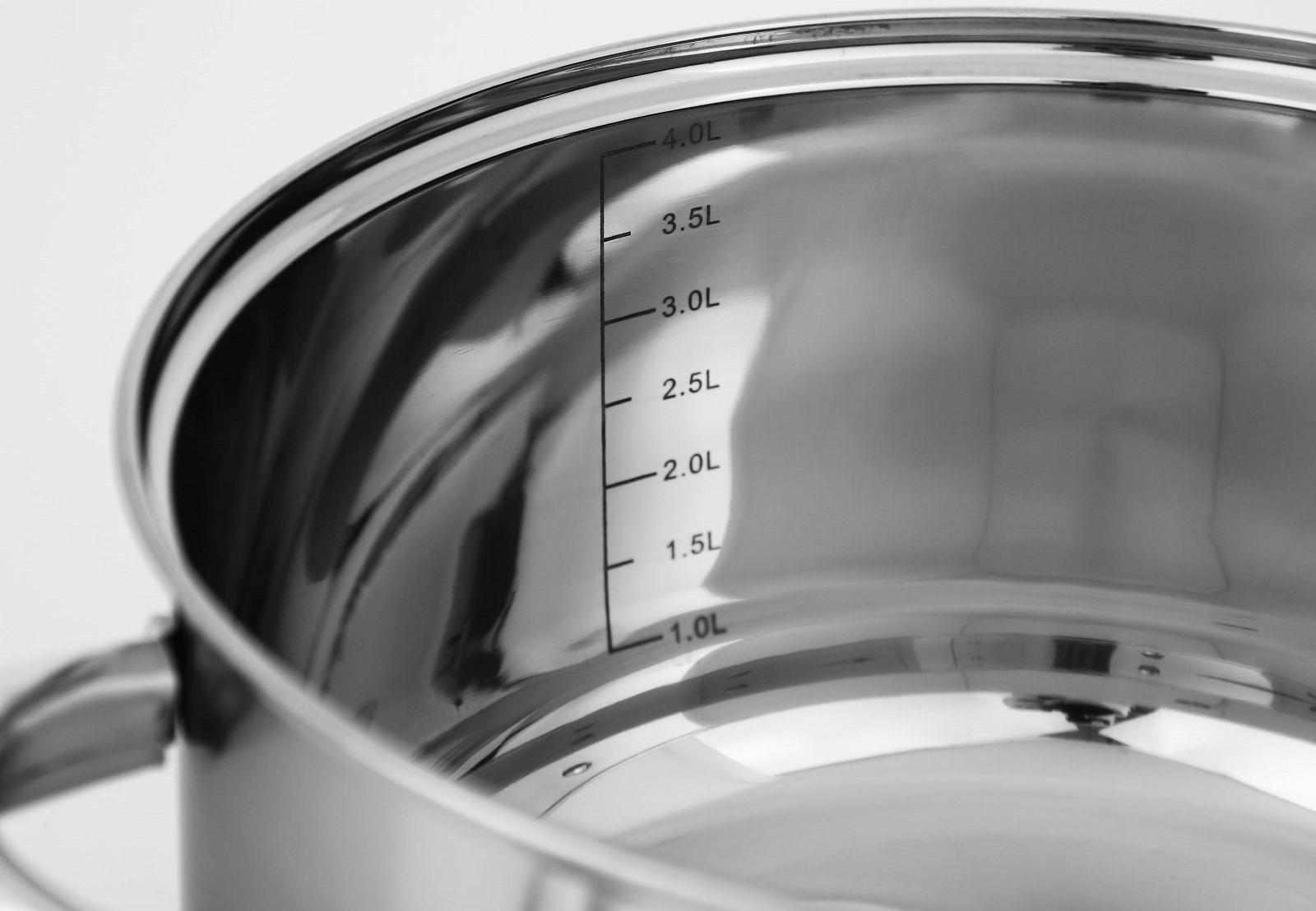 Набор кастрюль из нержавеющей стали Доляна «Гретте», 3 предмета: 2,3 л, 3,2 л, 4,2 л, крышки