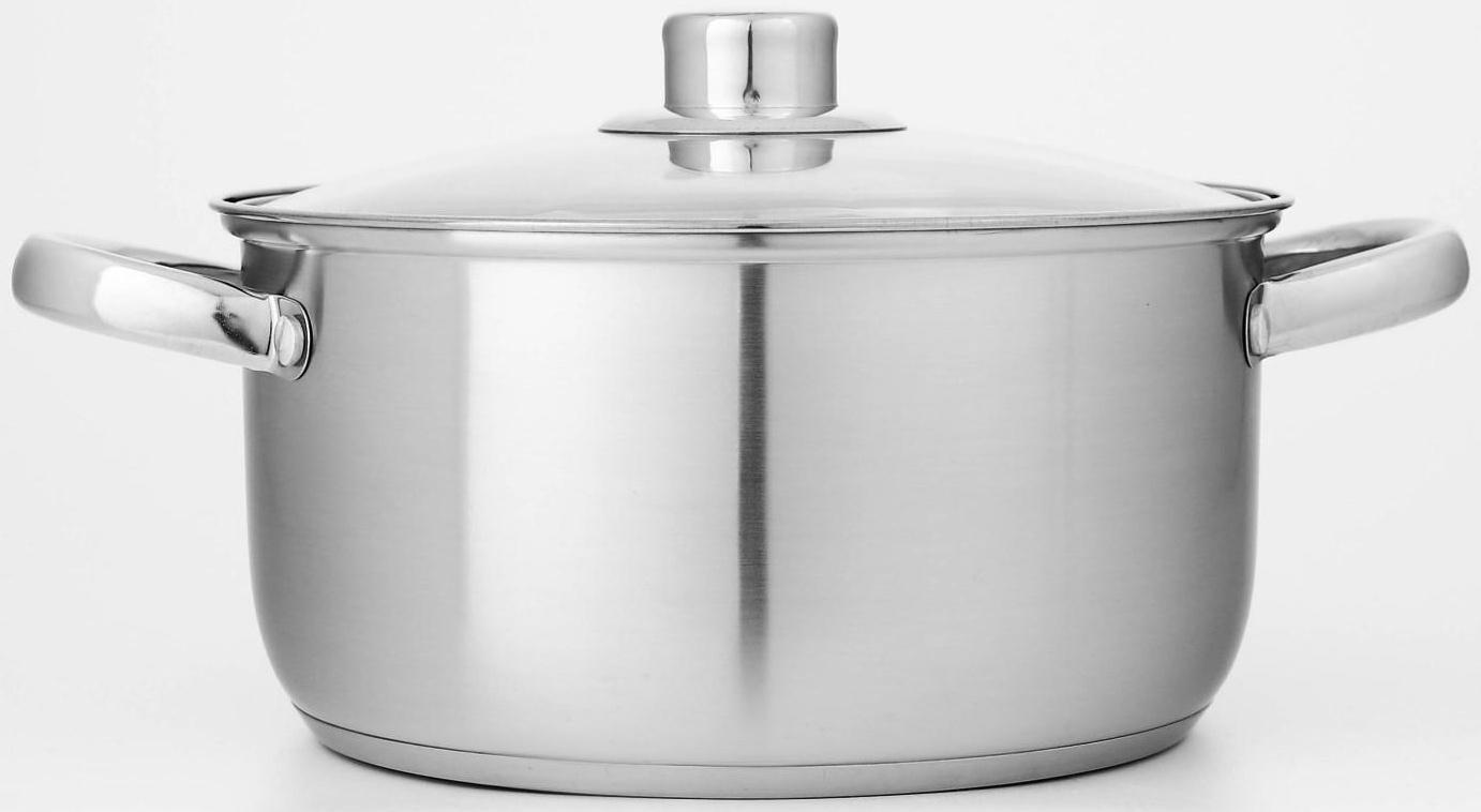Набор кастрюль из нержавеющей стали Доляна «Гретте», 4 предмета: 1,5 л, 2 л, 3 л, 4 л, d=16/18/20/22 см, крышки