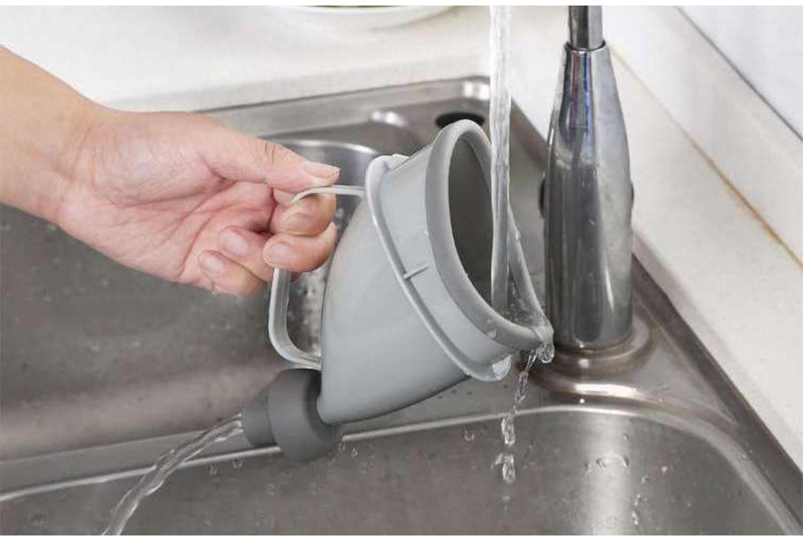 Автомобильный портативный писсуар с переходником, серый