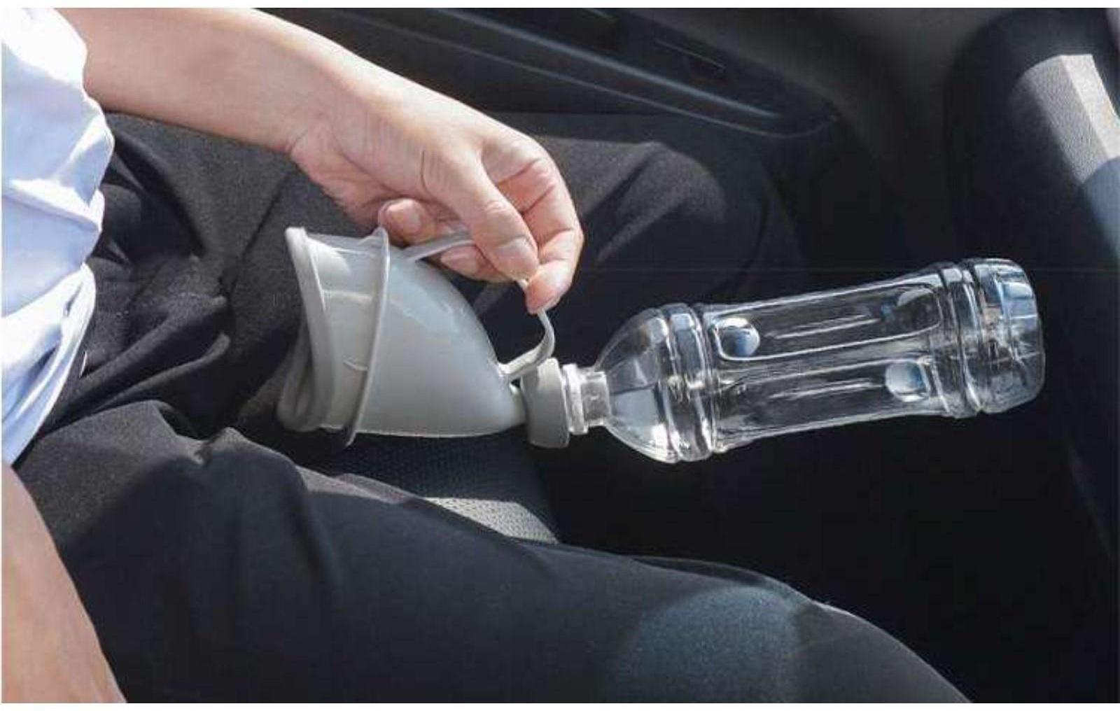 Автомобильный портативный писсуар с переходником, серый