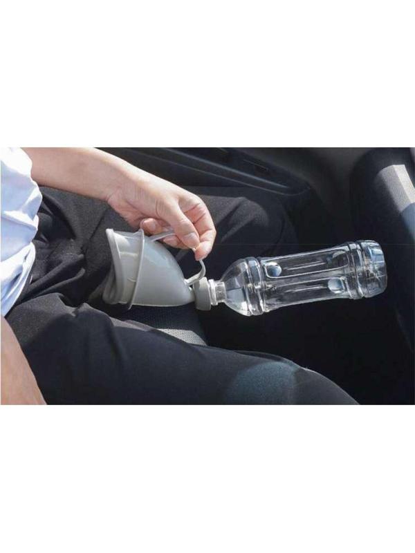 Автомобильный портативный писсуар с переходником, серый