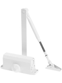 Доводчик дверной ТУНДРА D40WW, до 40 кг, белый