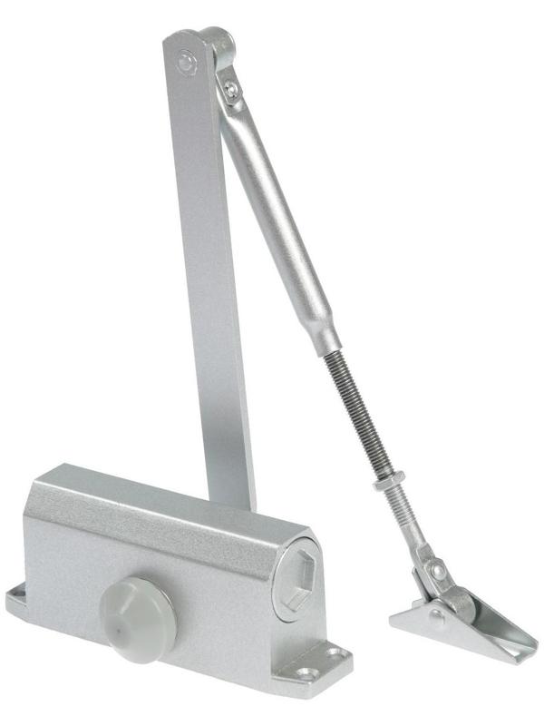 Доводчик дверной ТУНДРА D40SL, до 40 кг, цвет серебро