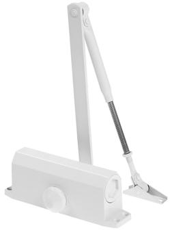 Доводчик дверной ТУНДРА D60WW, до 60 кг, белый