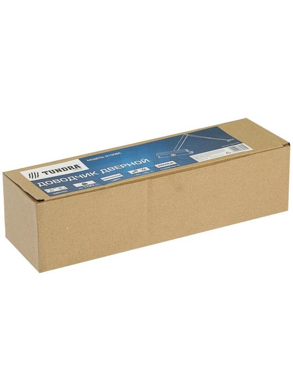 Доводчик дверной ТУНДРА D100BR, до 100 кг, коричневый