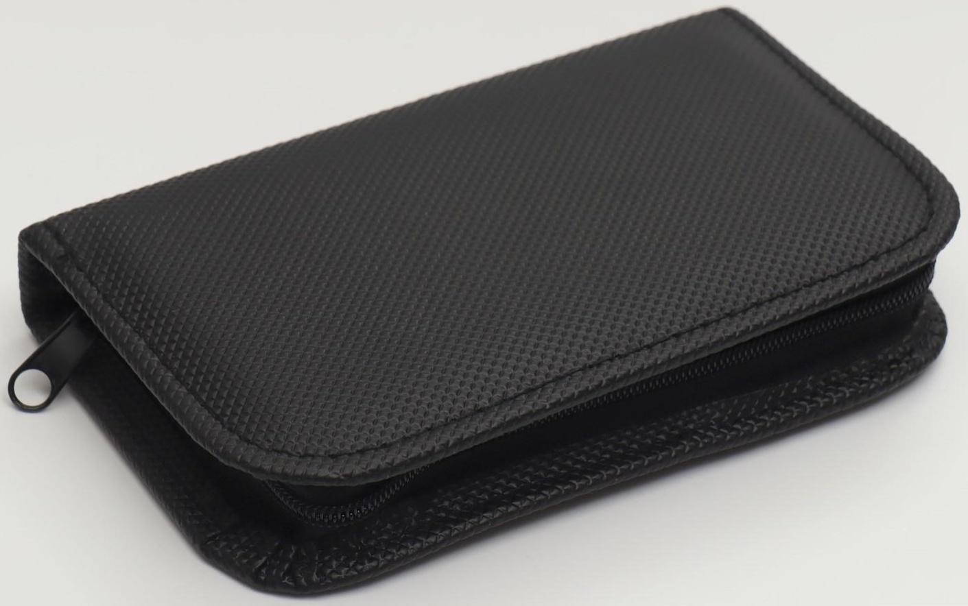 Набор маникюрный, 10 предметов, в футляре, цвет чёрный